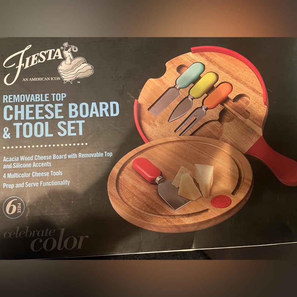 Fiestaware Cheeseboard and Tool Set